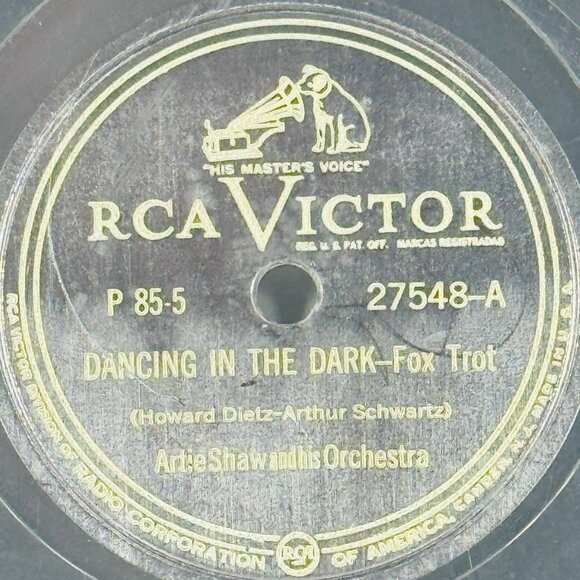 Artie Shaw Dancing In The Dark 10 Inch 78 RPM RCA Victor 27548 - Picture 2 of 4